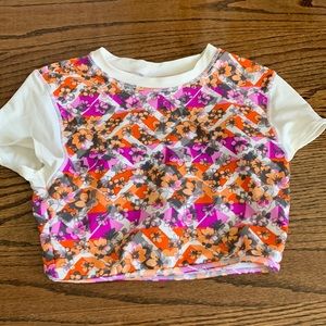 BP Cropped retro swim shirt